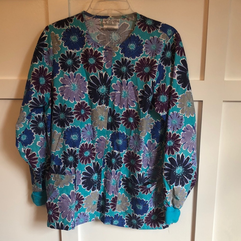 Scrub Jacket, UA, XS Snap Closure and Pockets